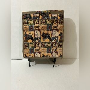 Faithful Companions Dogs Tapestry Fold Up Wheeled Shopping Trolley & Tote